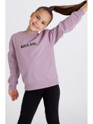 Джемпер из футера с начесом для девочки Takro