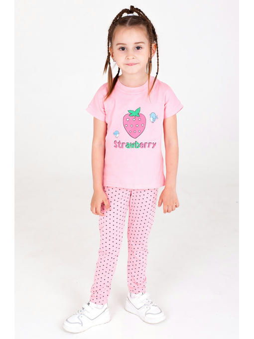 Хлопковая футболка для девочки Takro — изображение 2