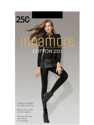 Женские теплые мягкие комфортные колготки из хлопка 250 Innamore