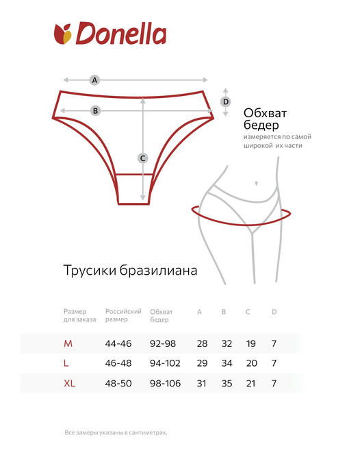 Женские трусы-бразилиана Donella — изображение 3