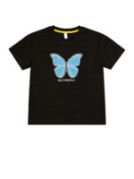 Хлопковая футболка с лайкрой для девочки Takro