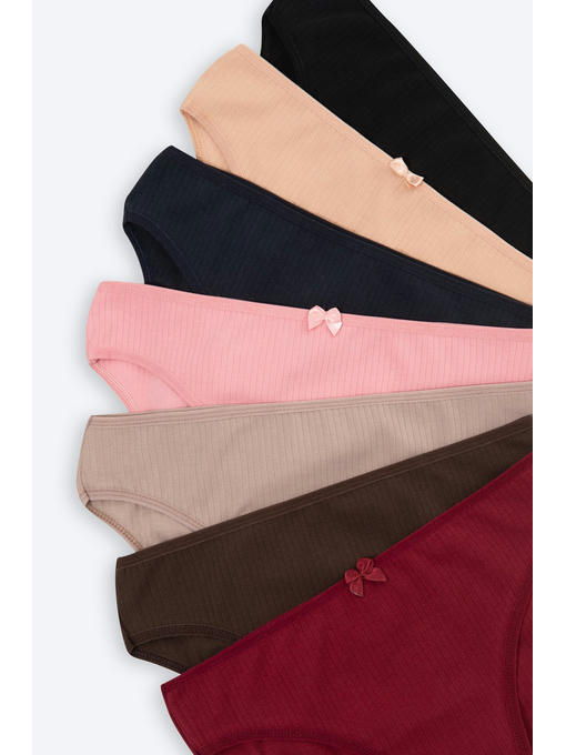 Женские трусы-слипы в рубчик 7 шт. Nicoletta — изображение 2