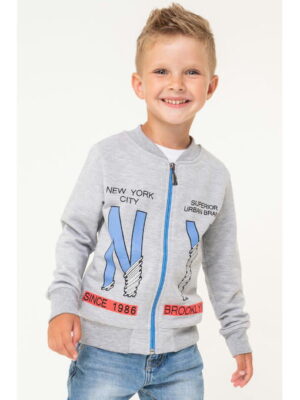 Бомбер для мальчика из футера Bonito