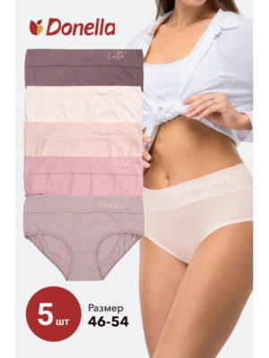 Женские трусы-слипы с высокой посадкой 5 шт. Donella