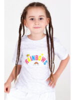Хлопковая футболка для девочки Takro