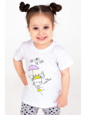 Хлопковая футболка для девочки Takro
