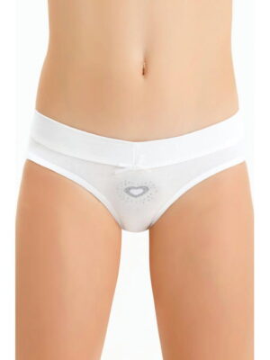 Белые трусики со стразами для девочки Baykar