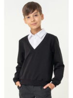 Джемпер-рубашка из футера для мальчика Bonito