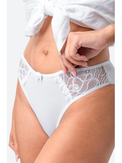 Женские трусы-слипы в рубчик 5 шт. Nicoletta — изображение 4