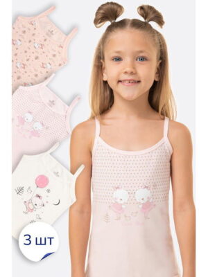Майка на бретелях для девочки 3 шт. Baykar