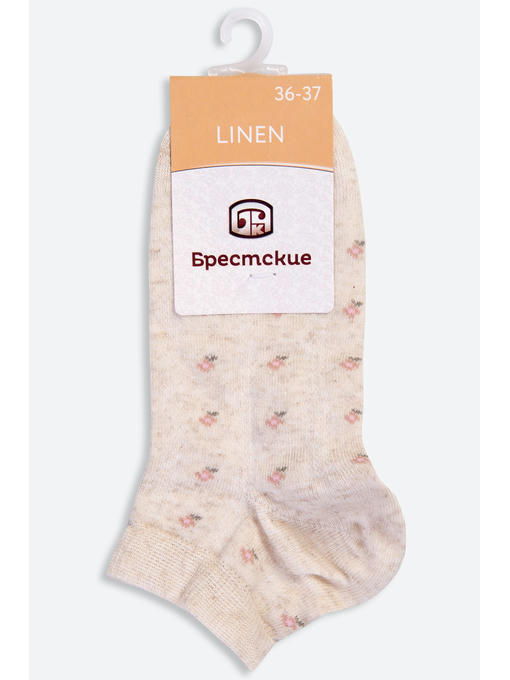 Женские укороченные носки с добавлением вискозы и льна Брестские — изображение 3