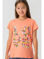 Хлопковая футболка для девочки Bonito