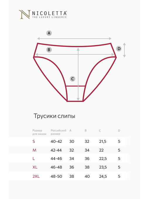 Женские трусы-слипы 7шт. Nicoletta — изображение 3
