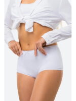 Женские трусы-шортики в рубчик с высокой посадкой Baykar