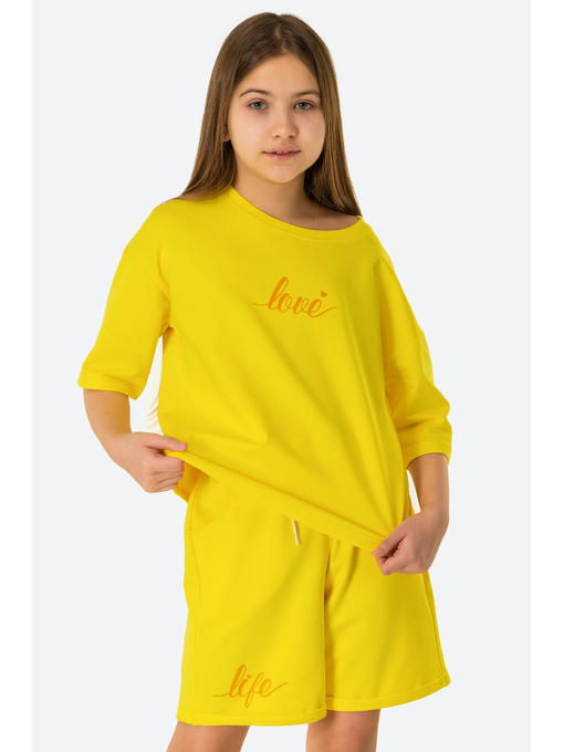 Хлопковый костюм с лайкрой для девочки Bonito — изображение 3