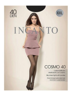 Женские эластичные шелковистые колготки большого размера 40 ден Incanto