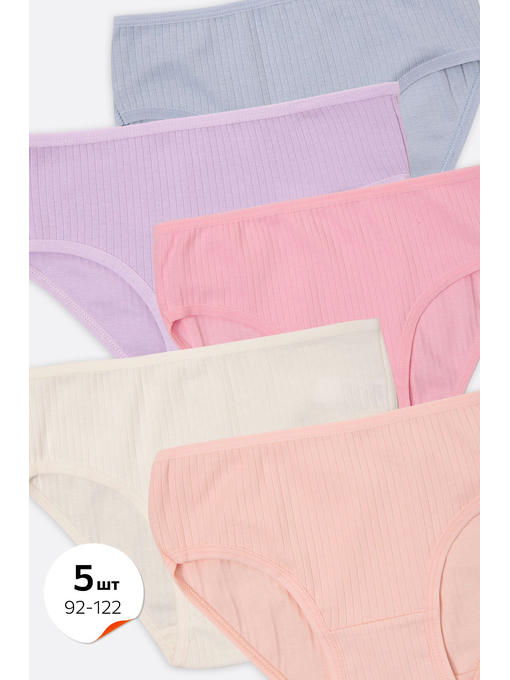 Трусы для девочки в рубчик 5 шт. Nicoletta