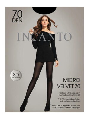 Женские бархатистые колготки из микрофибры 70 ден Incanto