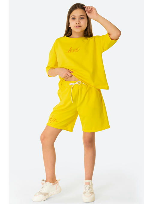 Хлопковый костюм с лайкрой для девочки Bonito — изображение 2