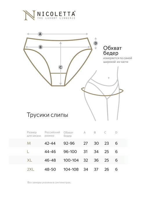 Женские трусы-слипы в рубчик 5 шт. Nicoletta — изображение 3