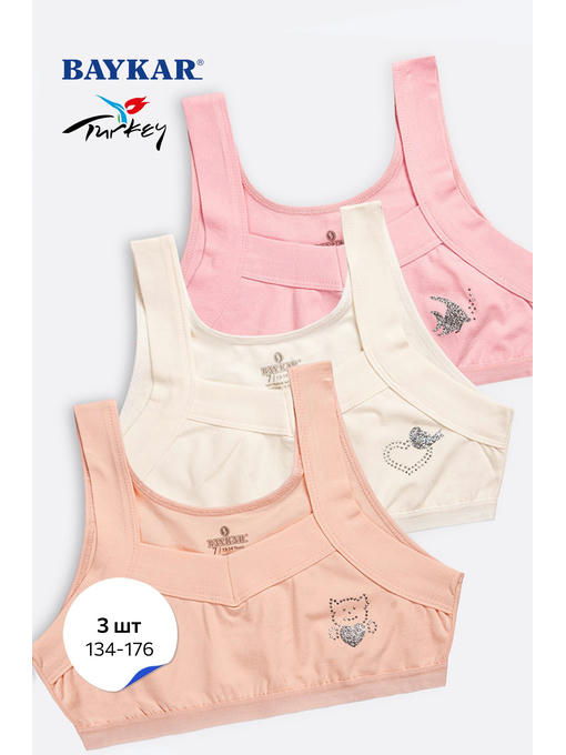 Майка-топ для девочки 3шт. Baykar