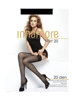 Чулки с элегантной кружевной резинкой на силиконовой основе 20 ден Innamore