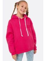 Теплая толстовка из футер трехнитки с начесом для девочки Bonito