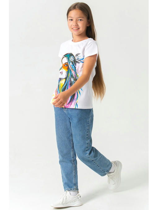 Хлопковая футболка для девочки Bonito — изображение 2