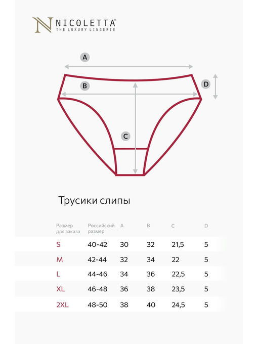 Женские трусы-слипы 7шт. Nicoletta — изображение 3