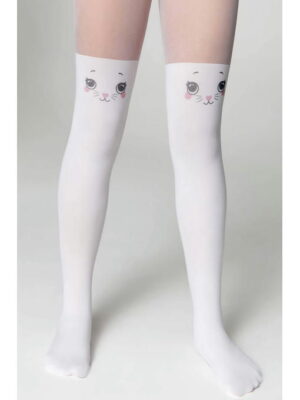 Нарядные капроновые колготки для девочки с рисунком 50/20 Den Conte Elegant