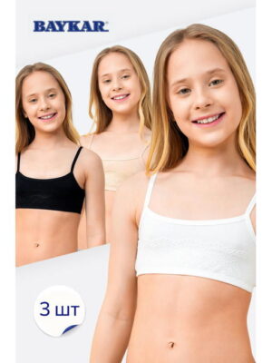 Майка-топ для девочки 3шт. Baykar