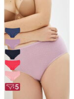 Женские трусы-слипы с высокой посадкой 5 шт. Donella