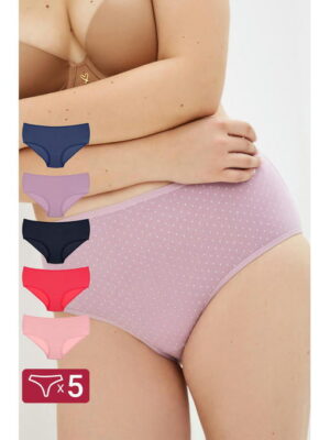 Женские трусы-слипы с высокой посадкой 5 шт. Donella