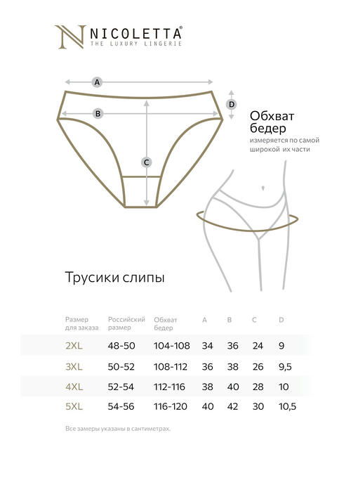 Женские трусы-слипы 7шт. Nicoletta — изображение 3