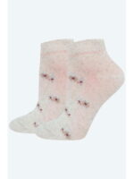 Женские укороченные носки с добавлением вискозы и льна Брестские