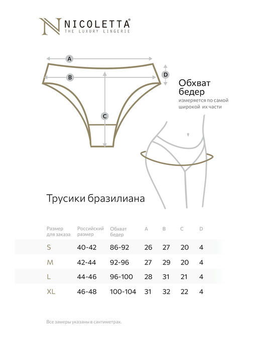 Женские трусы-бразилиана в рубчик 5 шт. Nicoletta — изображение 3