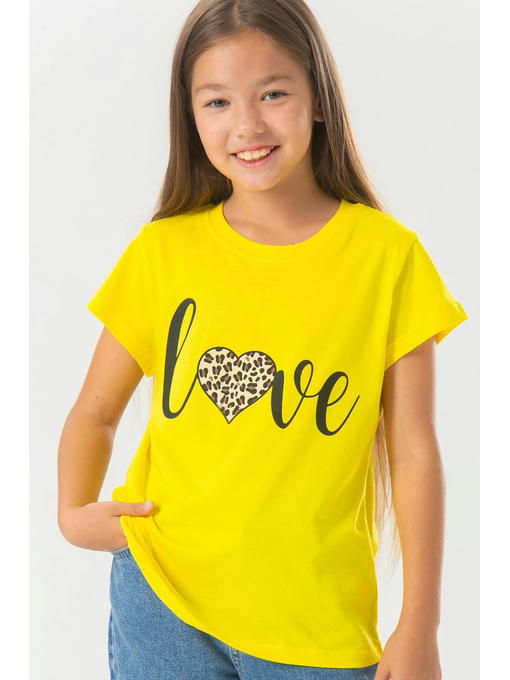 Хлопковая футболка для девочки Bonito