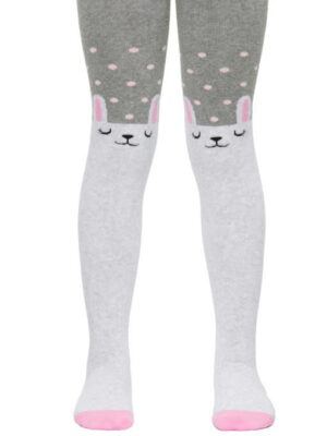 Теплые махровые колготки для девочки с рисунком Conte-kids