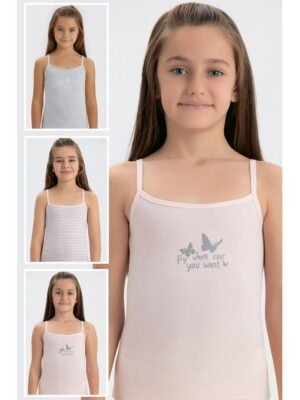 Майка на бретелях для девочки 3 шт. Baykar