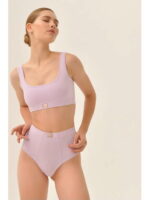 MY Трусы стринги бойфренды жен. хлопок йогурт (лиловый)