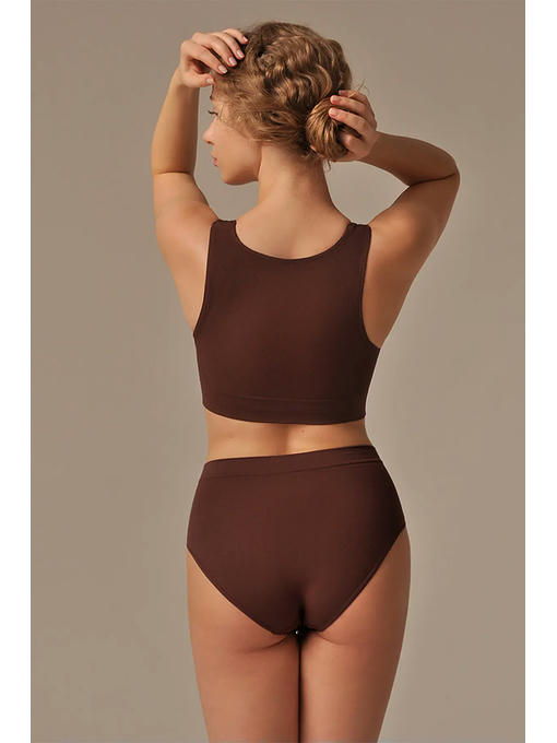 MY Топ женский TOP SHAPER SPALLA LARGA (1/50) (какао) — изображение 3