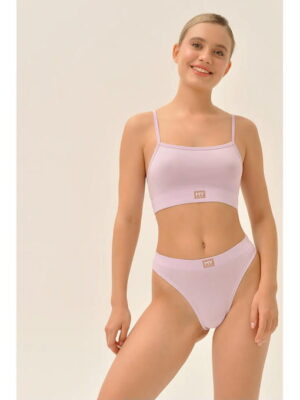 MY Трусы бразилиано жен. хлопок (черничный йогурт (лиловый)