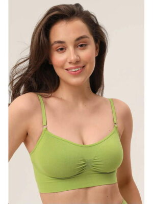 MY Топ женский TOP SHAPER SPALLA STRETTA (травяной)