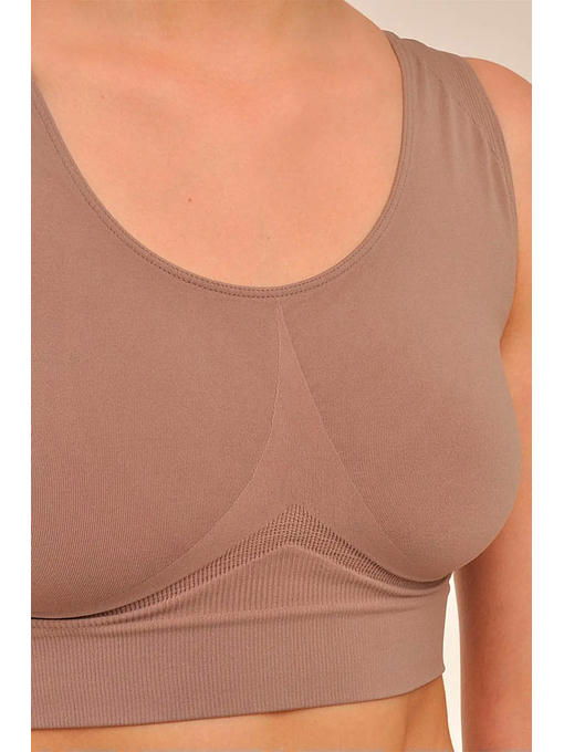 MY Топ женский TOP SHAPER SPALLA LARGA (1/50) (шоколад) — изображение 2