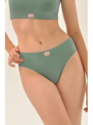 MY Трусы слипы жен. хлопок (эвкалипт (зеленый)