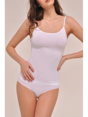 MY Майка женская CANOTTA SPALLA STRETTA (1/72) (белый)