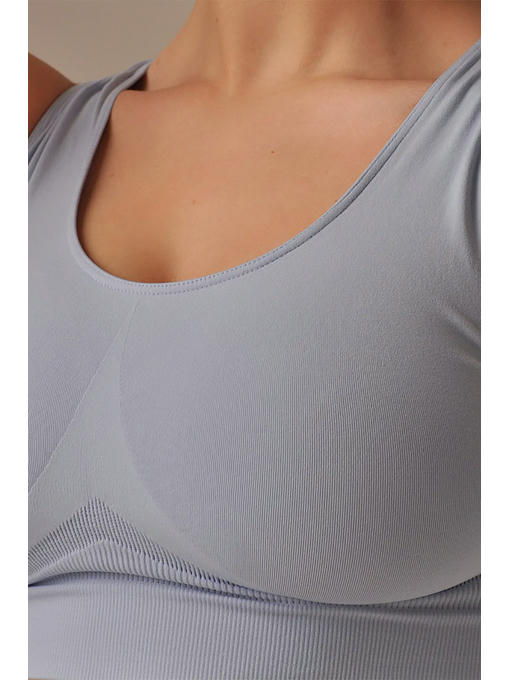 MY Топ женский TOP SHAPER SPALLA LARGA (1/50) (небесный) — изображение 3