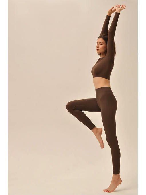 MY Леггинсы LEGGINGS RIB (1/60) (темно-коричневый)