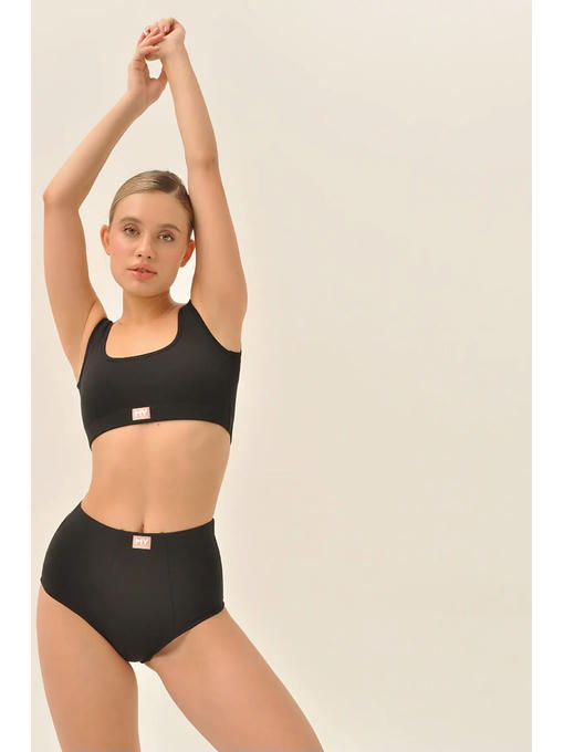 MY Топ на широких бретелях жен. хлопок DT201 (ночь (черный) — изображение 2