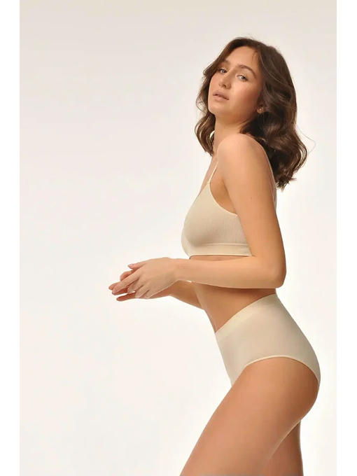 MY Трусы женские CULOTTE RIB (1/100) cream (пломбир) — изображение 2